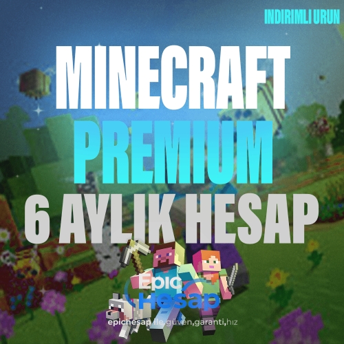  6 AYLIK  MİNECRAFT PREMİUM  GARANTI  DESTEK
