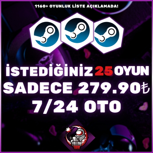  İstediğiniz 25 Oyun - OTO TESLİMAT
