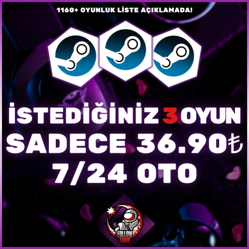  İstediğiniz 3 Oyun - OTO TESLİMAT