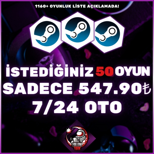  İstediğiniz 50 Oyun - OTO TESLİMAT