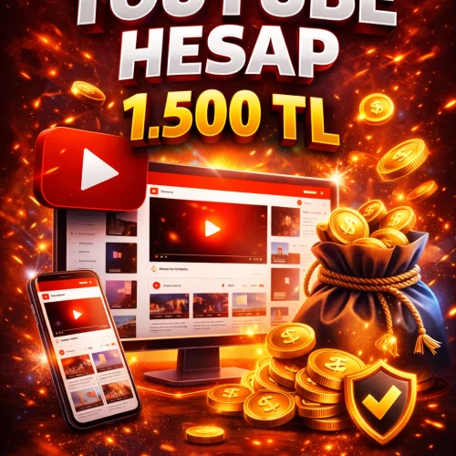  YouTube Hesap 2.500 Abone