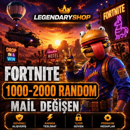  ⭐ 1000-2000 SKİN FORTNİTE MAİL DEĞİŞEN HESAP⭐