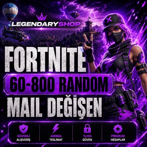  ⭐ 60-850 SKİN FORTNİTE MAİL DEĞİŞEN HESAP⭐