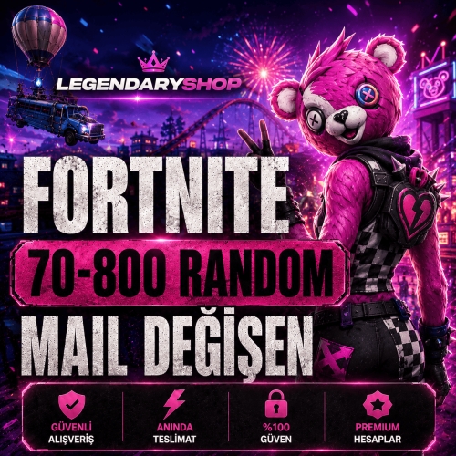  ⭐ 70-850 SKİN FORTNİTE MAİL DEĞİŞEN HESAP⭐