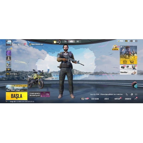  TEK BAĞ MÜKEMMEL PUBG HESAP