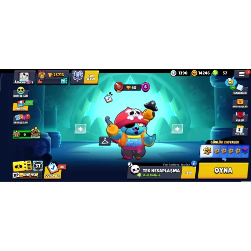  !!!25713 KUPA 70 KARAKTER 132 KOSTÜM MÜKEMMEL HESAP!!!