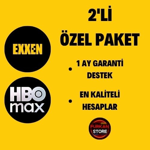  2\Lİ ÖZEL PAKET - EXXEN + HBO MAX