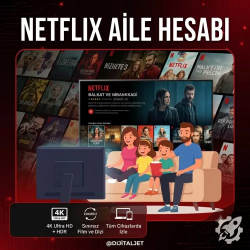  5 Kişilik Netflix Aile Hesabı