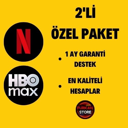  2\Lİ ÖZEL PAKET - NETFLİX + HBO MAX