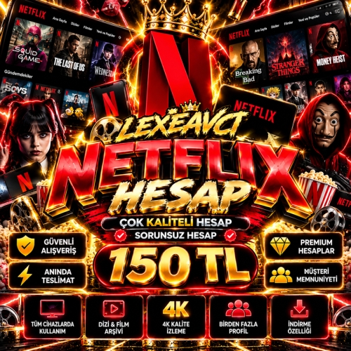 NETFLİX HESAP ÇOK KALİTELİ SADECE 150 TL