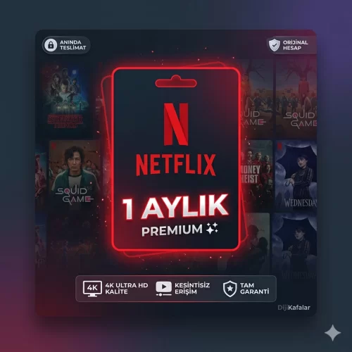  4K+HDR+VİP UYGUN NETFLİX HESAP 1 AYLIK