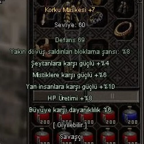  65 LW 3 G Lİ EFSANE İTEMLİ ZİHİNSEL VE ŞAMANI