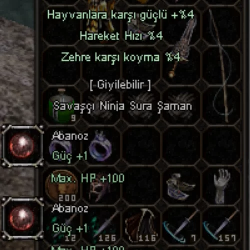  +8 ABANOZ KÜPE 10 YARI 4 ZEHRE KARŞI KOYMA