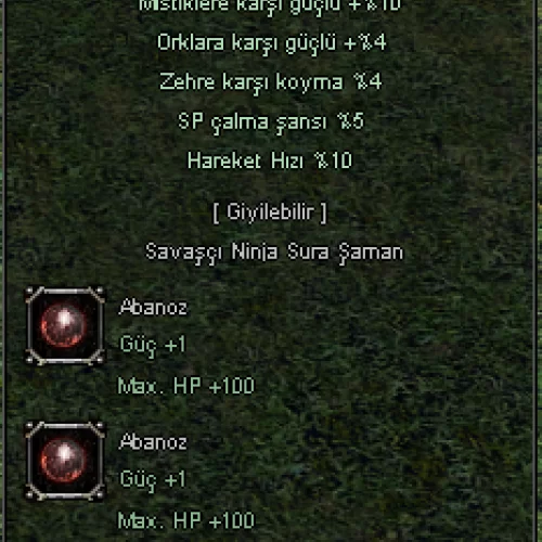  +8 ABANOZ KÜPE 3 ABANOZU TAKILI