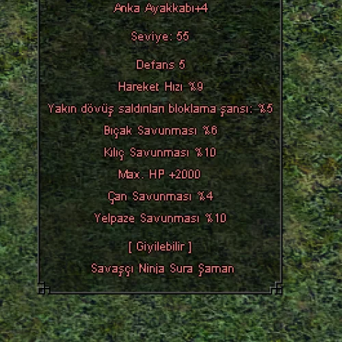 +4 2000HP ANKA AYAKKABI