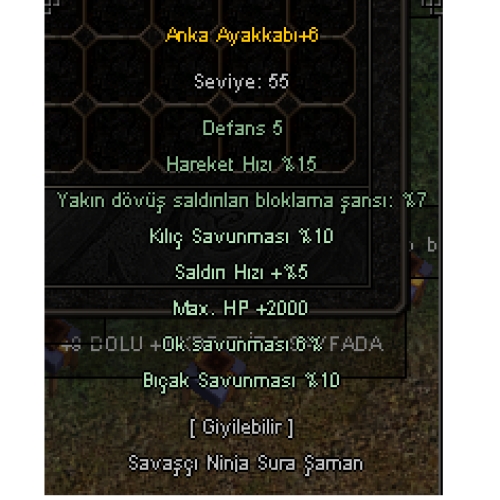  +6 ANKA AYAKKABI - 2000HP - 10 KILIÇ - 10 BIÇAK - ELİT VSLİK!