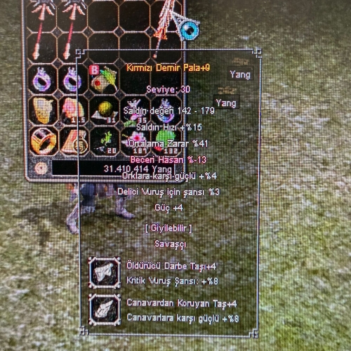  +9 KDP 41 ORT +4 TAŞLI   YAN EFSUN  4 GÜÇ 3 DELİCİ