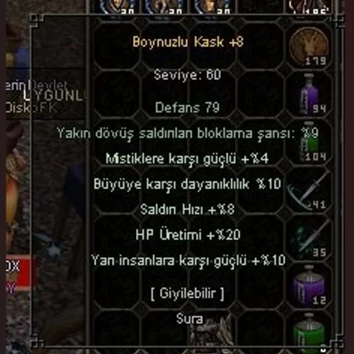  +8 ELİT BOYNUZLU KASK