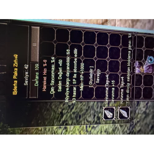  Elit +9 50 STR +4 TAŞLI EJDER PLAKA ZIRH