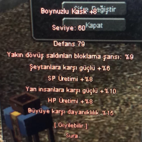  SW TEK +8 BOYNUZLU KASK 10 YARI 15 BÜYÜ WS KRALI