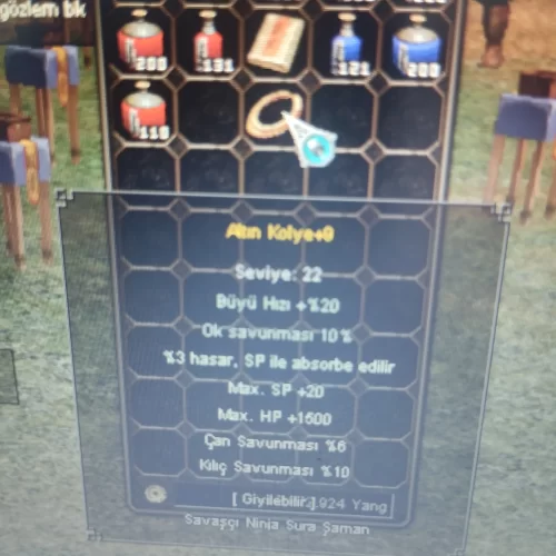  +9 altın kolye