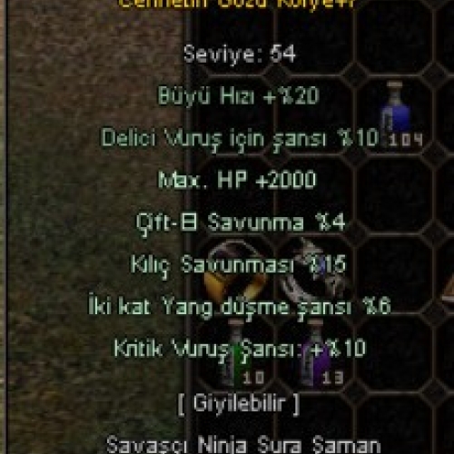 Serverda tek elit cennet kolye