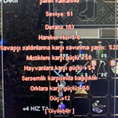  +9 Şahin Kalkan 12 Güç Sersem