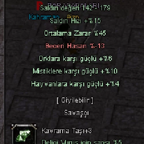  +9 45 ORTA KDP +3 TAŞLI 5 EFSUN