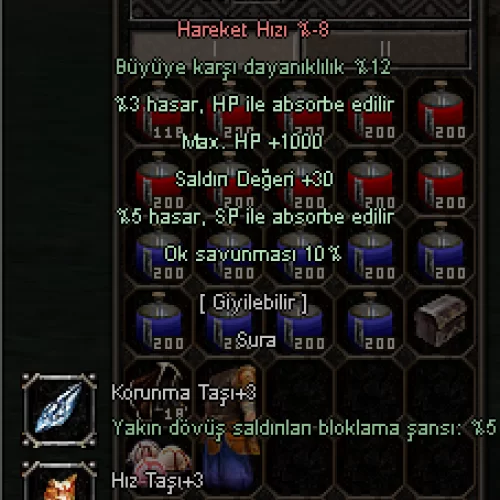+7 Karabüyü Zırh Farmlık