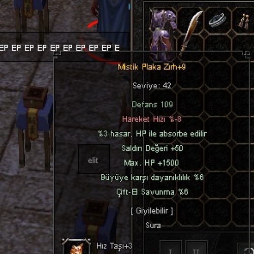  +9 Mistik Plaka 42 Sura Zırhı