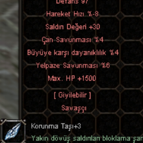  +7 EJDERHA PLAKA 1.5K HP 30 STR