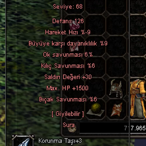  +6 ELT KARABÜYÜ ZIRHI