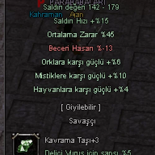  +9 KDP 45 ORTALAMA  +3 TAŞLI 5 EFSUN