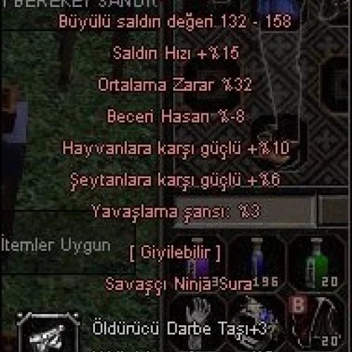  +9 dolunay kılıcı 32 ort.