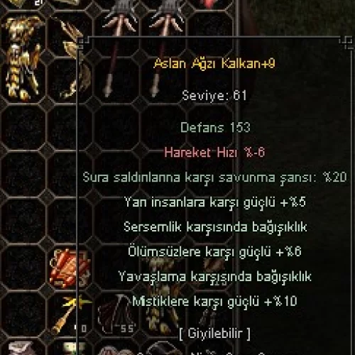 +9 ASLAN AĞZI KALKAN