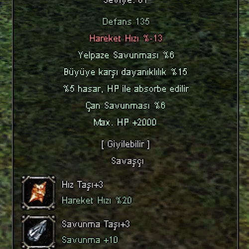  +9 EJDERHA TANRISI ZIRH - FULL HP BÜYÜ SAV KIZILLIK ET