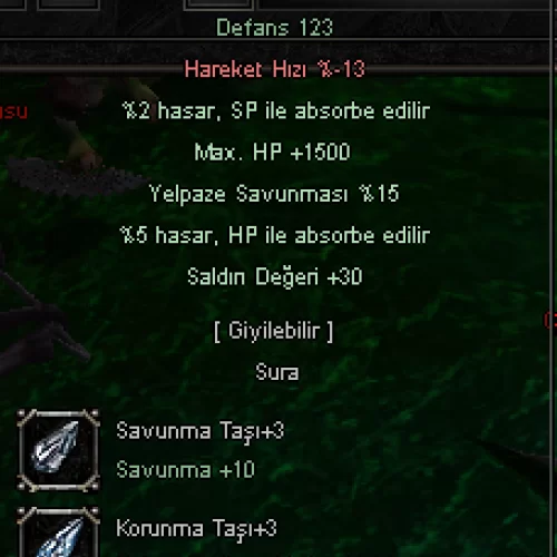  5 EFSUN 3 TAŞLI 7 RUH PLAKA ZIRH