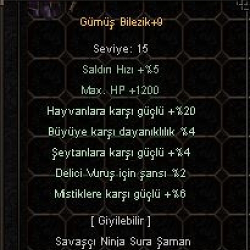  +9 Gümüş Bilezik