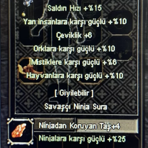  +9 MUHAREBE KILICI