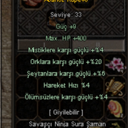  +6 Abanoz küpe 5 efsun