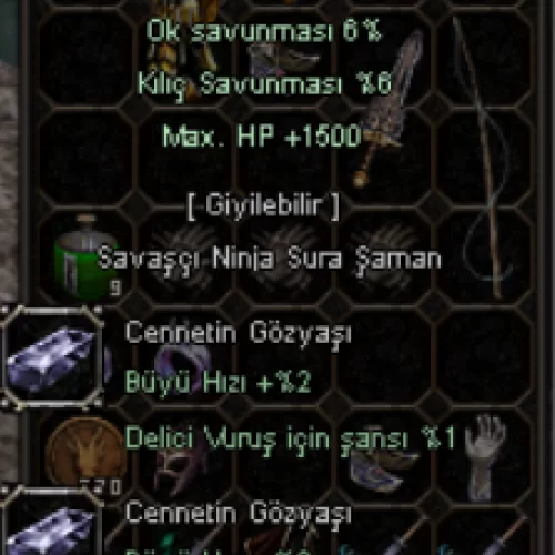 +7 CENNETİN GÖZÜ KOLYE