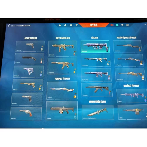  Valorant Hesap – Skinli – Hazır Oynanır