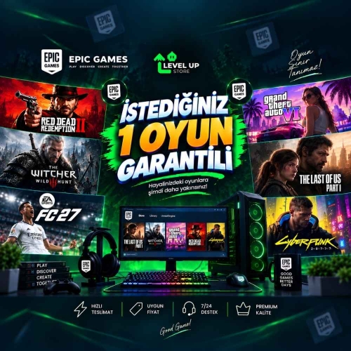  İSTEDİĞİNİZ 1 OYUN PC + GARANTİ OTO TESLİM