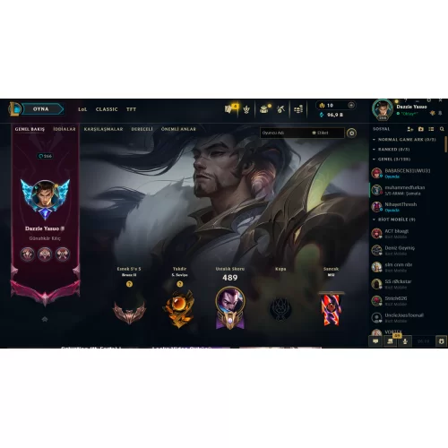 LOL Bronz elo hesap full karakter   ELİT KOSTÜMLÜ HESAP