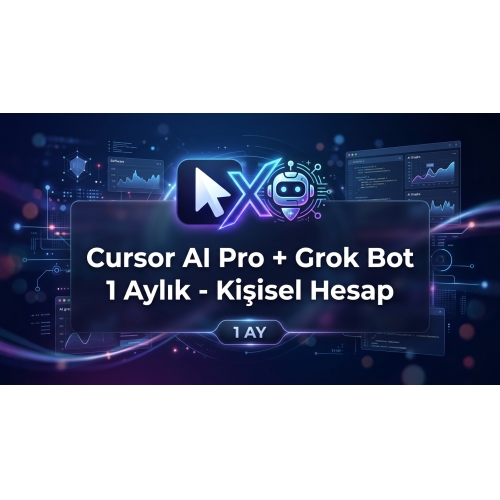Cursor AI Pro + Grok Bot 1 Aylık - Kişisel Hesap