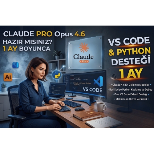  CLAUDE PRO Opus 4.6  1 AY PREMIUM ERİŞİM