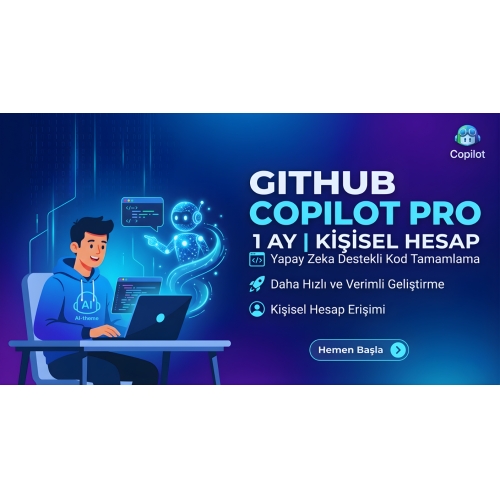  GITHUB COPILOT PRO - 1 AY  KİŞİSEL HESAP