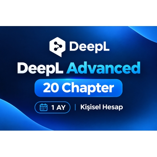 DeepL Advanced 20 Chapter  1 AY  Kişisel Hesap