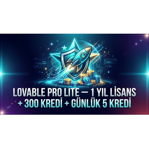 Lovable Pro Lite 1 Yıl + 300 Kredi