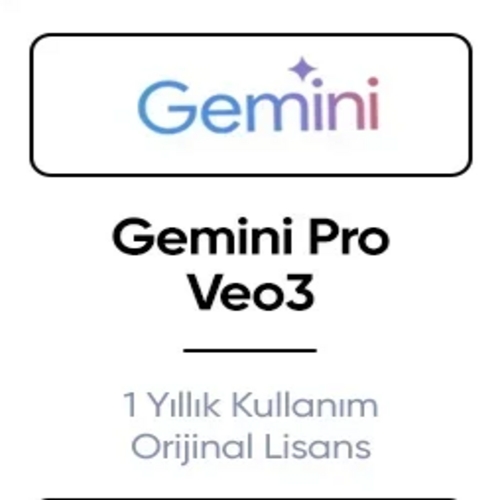  Google Gemini Pro Veo3.1  1 Yıllık 12 Ay